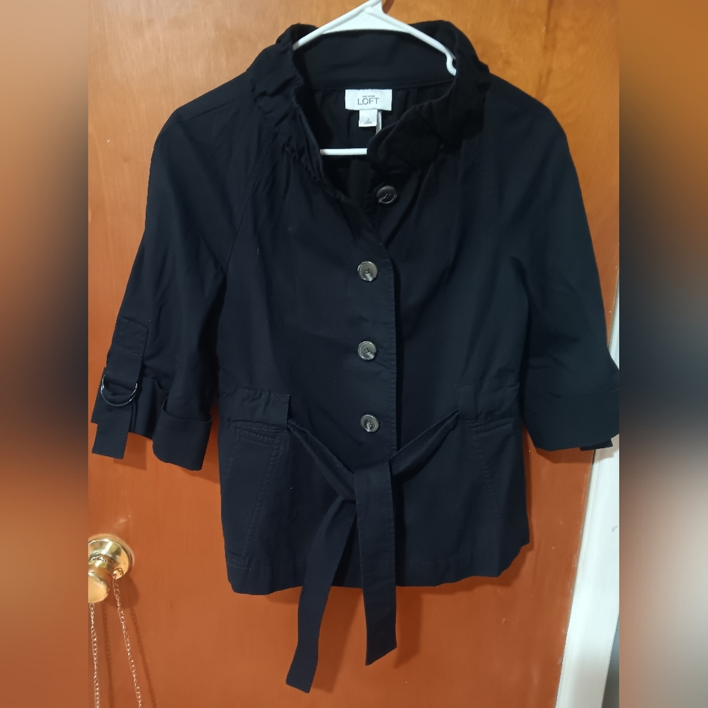 ❤️Ann Taylor LOFT Navy Blue Jacket 3/4 Sleeves.  Size 2